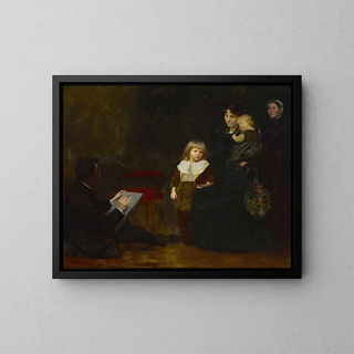 The Portrait - George de Forest Brush — framed artwork on a wall
