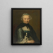 Portrait of Antoinette Métayer, elder sister of Louis Métayer - George van der Mijn — framed artwork on a wall