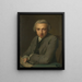 Portrait of Louis Métayer Phz Goldsmith and Art Collector - George van der Mijn — framed artwork on a wall