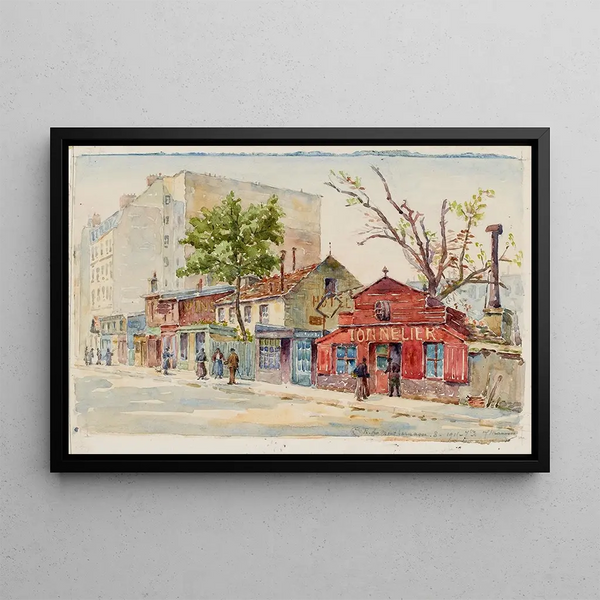 Boutique de tonnelier, 8 rue du Montparnasse - Georges-Henri Manesse — framed artwork on a wall