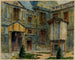 Interior courtyard painting of the Carnavalet Museum, rue de Sévigné - Georges-Henri Manesse — artwork view