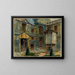Interior courtyard painting of the Carnavalet Museum, rue de Sévigné - Georges-Henri Manesse — framed artwork on a wall