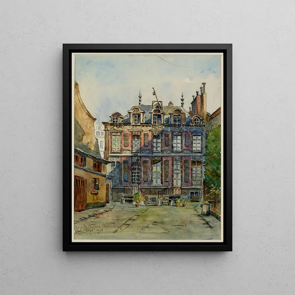 Hotel Châlons-Luxembourg 16 rue Geoffroy L'Asnier - Georges-Henri Manesse — framed artwork on a wall