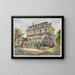 Hôtel de la princesse Belgiojoso, 28 rue du Montparnasse - Georges-Henri Manesse — framed artwork on a wall