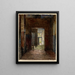 Interior of the Carmes Monastery Painting on Vaugirard Street - Georges-Henri Manesse — framed artwork on a wall