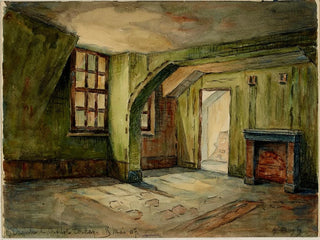 The room where Charlotte Corday slept the night before Marat's assassination - Georges-Henri Manesse — artwork view