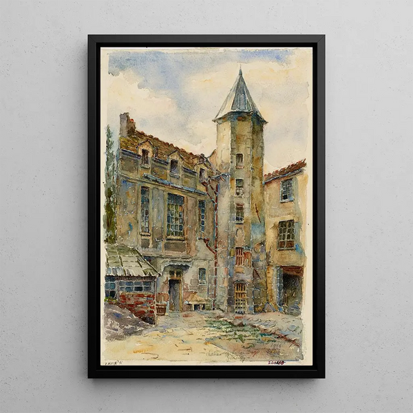 The Little Castle of Victor Hugo Gentilly - Georges-Henri Manesse — framed artwork on a wall