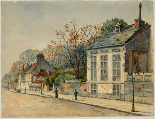 Jean-Jacques Rousseau's country house painting, 20 quai de Passy - Georges-Henri Manesse — artwork view