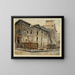 the First Day of the Demolition of the Sel Store, 6 Saint-Germain de l'Auxerrois Street - Georges-Henri Manesse — framed artwork on a wall