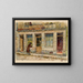the Old house from the 15th century, Nicolas Flamel's house, known as the house of the Grand Gable, 51 rue de Montmorency - Georges-Henri Manesse — framed artwork on a wall