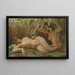 Nymphe découvrant une sirène dans les roseaux - Georges-Marie-Julien Girardot — framed artwork on a wall