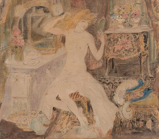 Woman at her toilette - Georges Alfred Bottini — artwork view