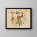 Les cyclistes - Georges Alfred Bottini — framed artwork on a wall