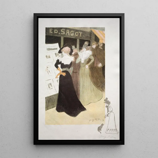 Galerie Sagot - Georges Alfred Bottini — framed artwork on a wall