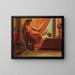 The Red Curtain of Algiers - Georges Antoine Rochegrosse — framed artwork on a wall