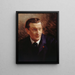 Portrait of François Coppée 1842-1908 dramatist and poet - Georges Antoine Rochegrosse — framed artwork on a wall