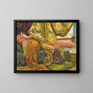 Beauty reclining - Georges Antoine Rochegrosse — framed artwork on a wall