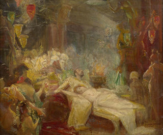 Scene of Harem - Georges Antoine Rochegrosse — artwork view