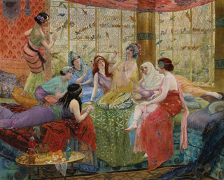 The Chatty Birds - Georges Antoine Rochegrosse — artwork view