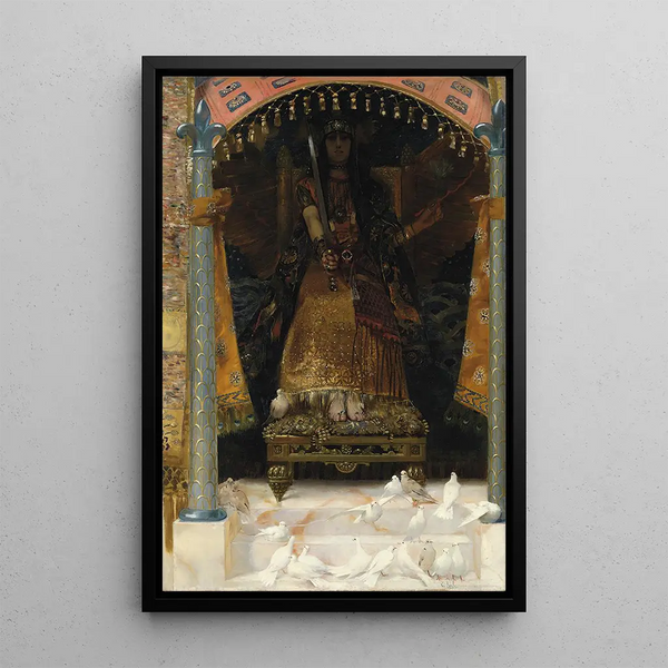 War and Peace - Georges Antoine Rochegrosse — framed artwork on a wall
