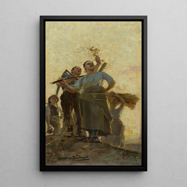 The Harvest - Georges Bertrand — framed artwork on a wall
