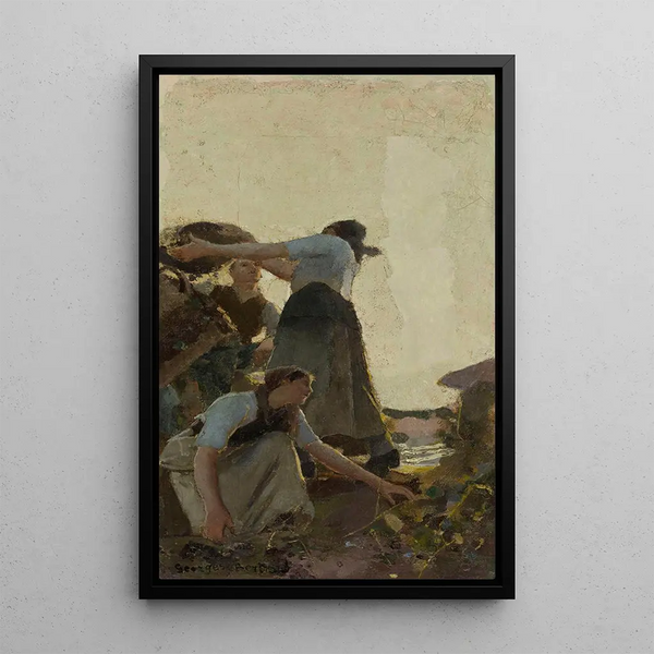 The Harvest - Georges Bertrand — framed artwork on a wall