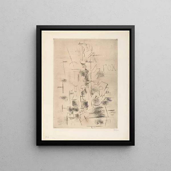 Fox - Georges Braque — framed artwork on a wall