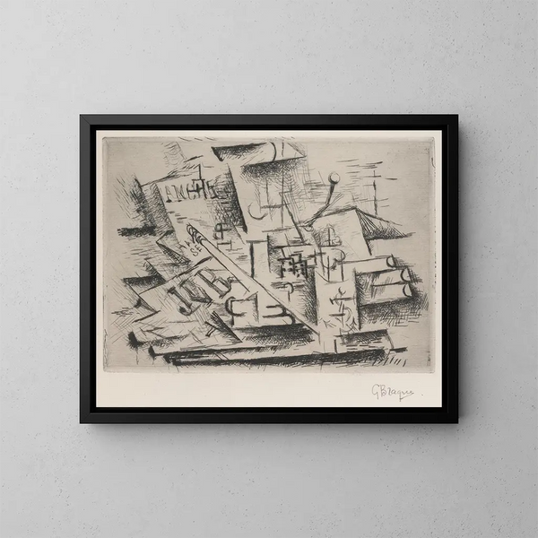 Job - Georges Braque — framed artwork on a wall