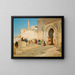 The door of the Kasbah in Tangier - Georges Bretegnier — framed artwork on a wall