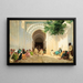 A Pasha's Audience in Tangier - Georges Bretegnier — framed artwork on a wall