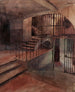 Prison staircase painting - Georges Cain — artwork view