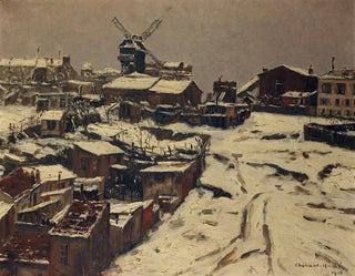Montmartre sous la neige - Georges Chenard-Huché — artwork view