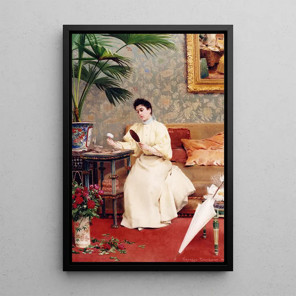La toilette - Georges Croegaert — framed artwork on a wall