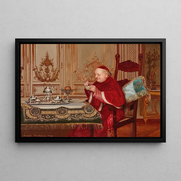 L'Heure du Thé - Georges Croegaert — framed artwork on a wall