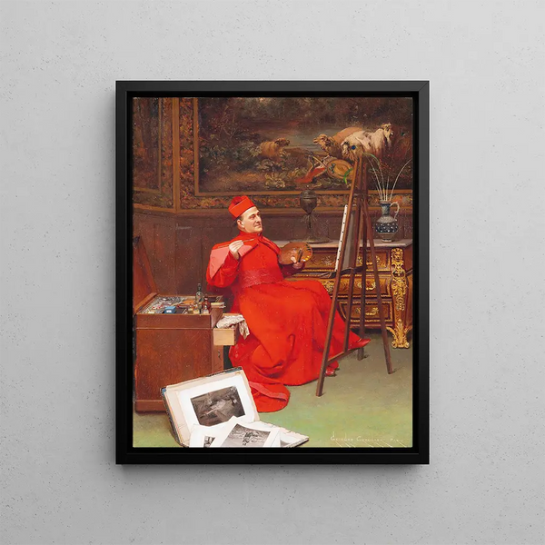 L'artiste amateur - Georges Croegaert — framed artwork on a wall