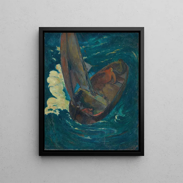 Man in a Boat - Georges-Daniel de Monfreid — framed artwork on a wall