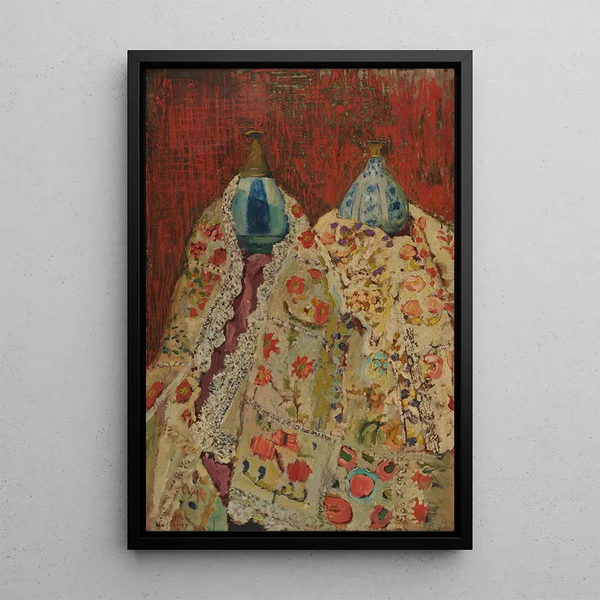 Vases and Embroideries - Georges Dufrénoy — framed artwork on a wall