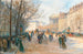 Paris Flâneurs à la Madeleine - Georges Fraipont — artwork view
