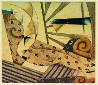 Cubic Odalisque painting - Georges Gaudion — artwork view