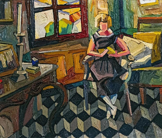 Luce reading in Rabastens - Georges Gaudion — artwork view