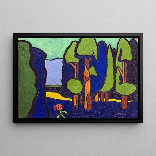 Wood - Georges Gaudion — framed artwork on a wall