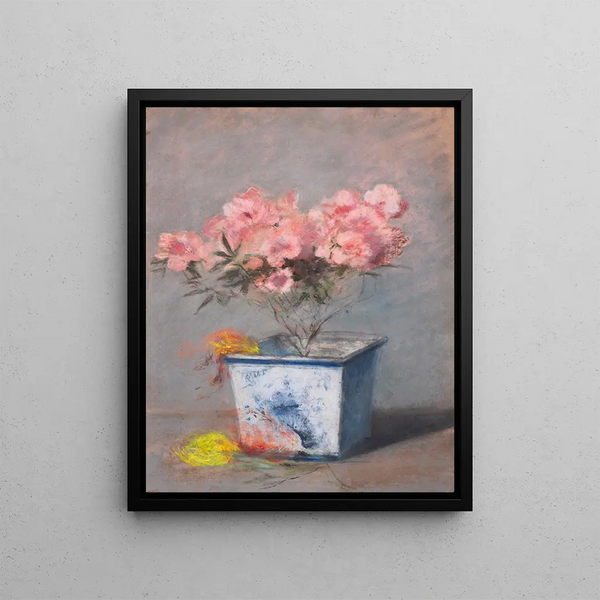 L'Azalée rose - Georges Hugo — framed artwork on a wall