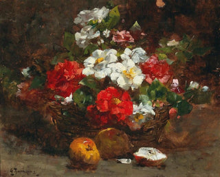 A basket full of flowers - Georges Jeannin — artwork view
