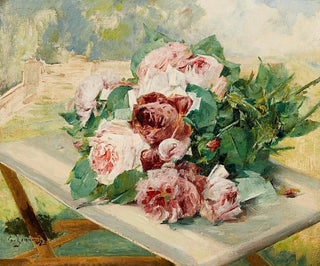 Still life with roses - Georges Jeannin — artwork view