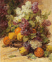 Still life with a bouquet of lilacs and lemons - Georges Jeannin — artwork view