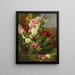 Stockrosen - Georges Jeannin — framed artwork on a wall