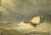 a rough sea with sailboats - Georges Johannes Hoffmann — artwork view