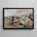 A Sunday by the seaside - Georges Jules Victor Clairin — framed artwork on a wall