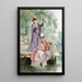 Elegant Ladies Fishing - Georges Jules Victor Clairin — framed artwork on a wall