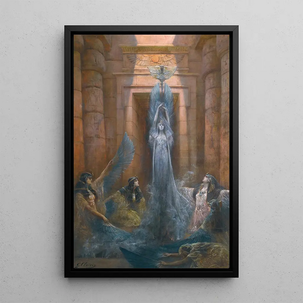 La déesse Neith - Georges Jules Victor Clairin — framed artwork on a wall